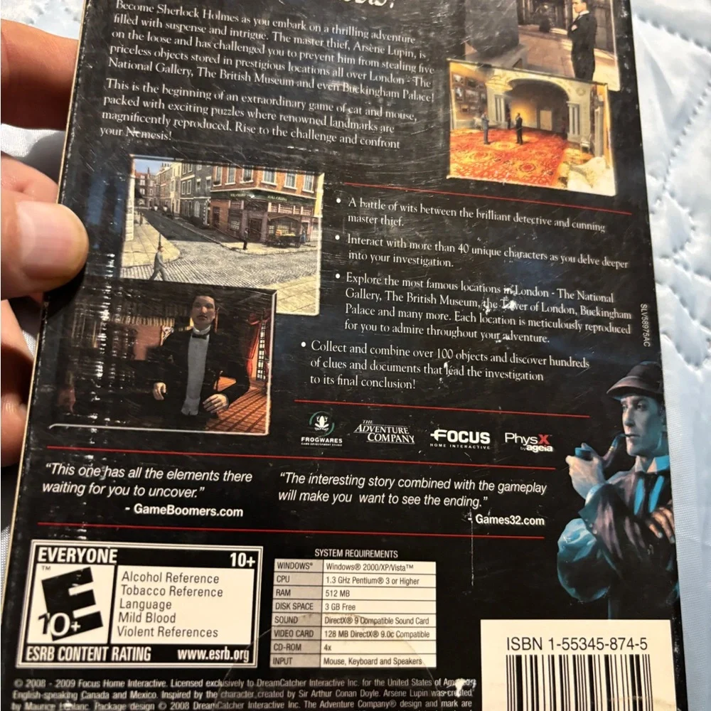 Sherlock Holmes Nemesis PC CD-ROM Game.